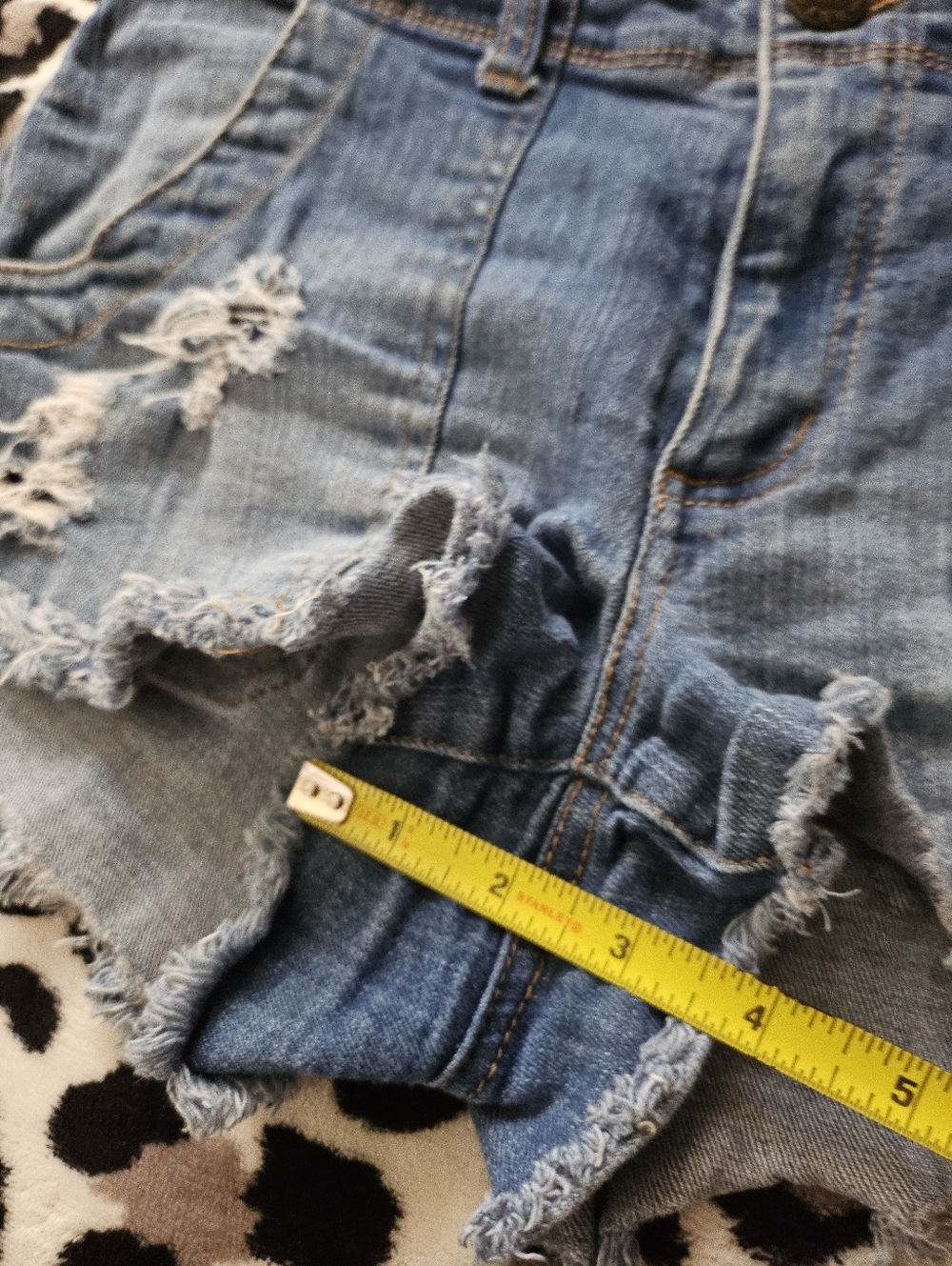Y2K Boom Boom Jeans Vintage Denim Low Waist Shorts Cotton Womens 11, 29 in waist - Picture 9 of 9